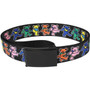Dancing Bear Adjustable Web Belt Black Large